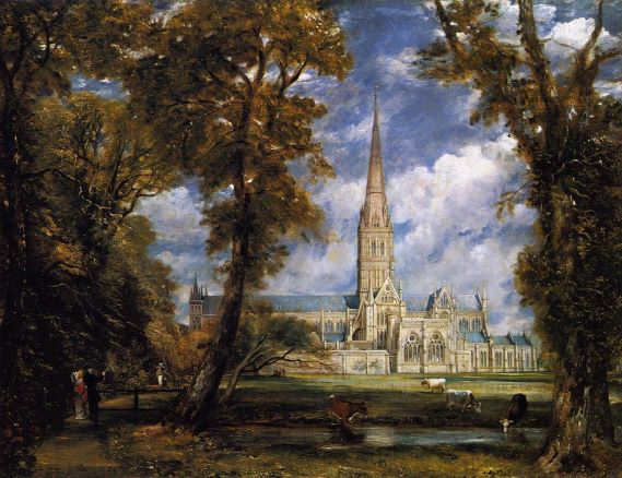 Salisbury Cathedral from the Bishop Grounds c.1825 c