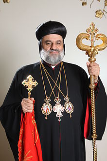 Patriarch Ignatius Aphrem II standing color