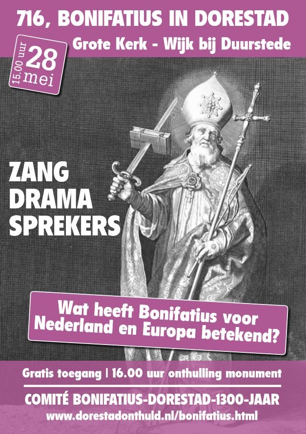 poster Bonifatius Dorestad herdenkingsdag