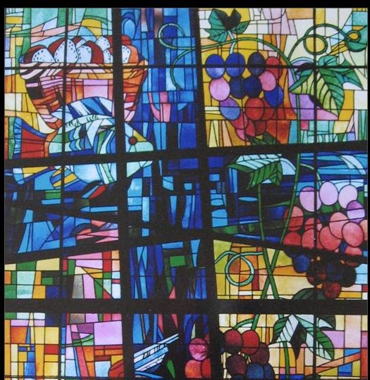 Glas in loodraam nieuw