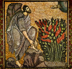 moses burning bush bysantine mosaic klein